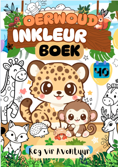 Oerwoud inkleur boek