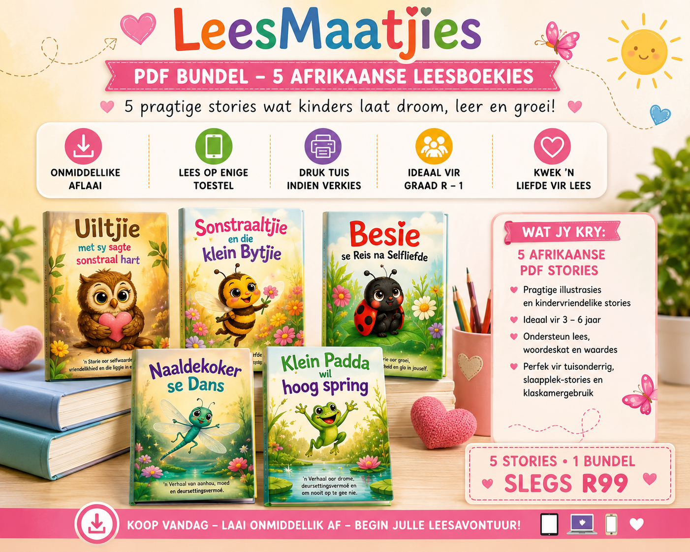 LeesMaatjies PDF Bundle - Al 5 stories